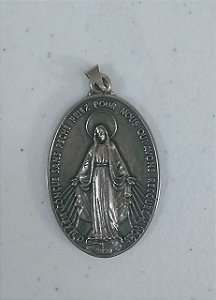 Medalha Nossa Senhora das Graças 45mm Niquel (5101)