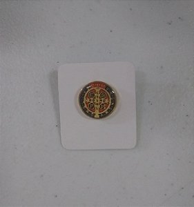 Boton São Bento resinado dourado colorido (1184)