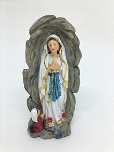 Nossa Senhora de Lourdes gruta 13,7 cm (8197)