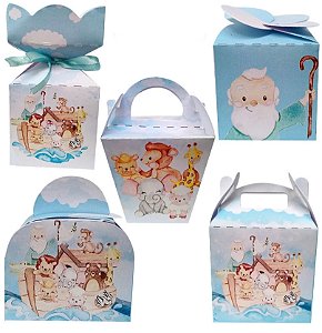 20 Caixinhas Tema Arca De Noé Sem Personalização