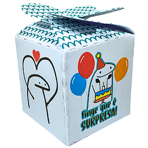 Caixa Flor Tema Flork Menina Sem Personalização