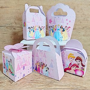 20 Caixinhas Tema Princesas Sem Personalização