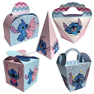 20 Caixinhas Tema Stitch Sem Personalização