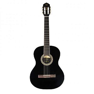 Violão Clássico Nylon Preto Brilho Jahnke JVAC001