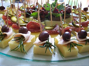 Canapés de queijo