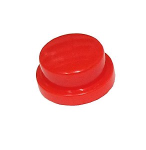 Capinha Redonda para Push Button 6x6x7,3mm - Vermelha