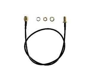 Cabo Extensor Prolongador Pigtail Conector RP SMA 50cm - Roteador - Rádio