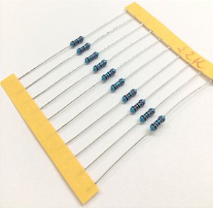 Resistor 1/4W 1% - 22K - 10 UNIDADES