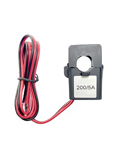 Transformador de Corrente 200/5A Classe 0,5% Bipartido - Diâmetro 16mm