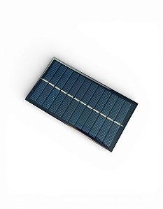 Mini Painel Solar 6V 1W 110x60mm Fotovoltaico Policristalino