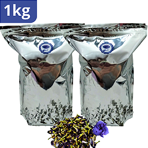 1 kg - 1000g Flores desidratadas de Fada Azul (Clitoria Ternatea) (faz 500L)