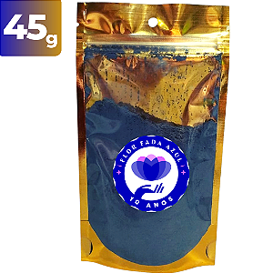 Pó Flor Fada Azul 45g -Clitoria ternatea - sachê/pouch Receitas e Cosméticos