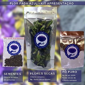 Kit Apresentação Flor Fada Azul