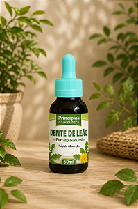 Extrato de Dente de leão – Princípios da Natureza | Uso Oral | Conta-Gotas | 100% Natural | 60 ML