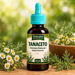 Extrato de Tanaceto - Princípios da Natureza | Uso Oral | Conta-Gotas | 100% Natural | 60 ML