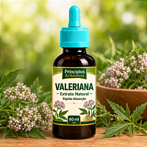 Valeriana -Princípios da Natureza | Uso Oral | Conta-Gotas | 100% Natural | 60 ML