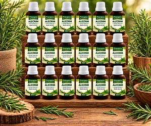 Kit de 20 Extratos de Alecrim e Hortelã – Princípios da Natureza | Uso Oral | Conta-Gotas | 100% Natural | 30 ML