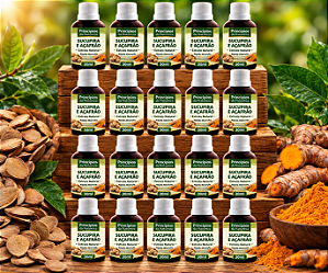 Kit 20 Extratos Alcachofra e açafrão – Princípios da Natureza | Uso Oral | Conta-Gotas | 100% Natural | 30 ML