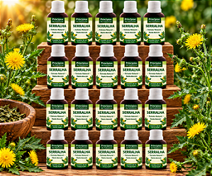Kit 20 Extratos de Serralha - Princípios da Natureza | Uso Oral | Conta-Gotas | 100% Natural | 30 ML