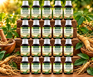 Kit 20 Extratos de Ginseng – Princípios da Natureza | Uso Oral | Conta-Gotas | 100% Natural | 30 M