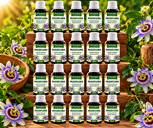 Kit 20 Extratos de passiflora – Princípios da Natureza | Uso Oral | Conta-Gotas | 100% Natural | 30 ML