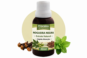 Kit 4 unidades Extrato de Composto Nogueira Negra – Princípios da Natureza | Uso Oral | Conta-Gotas | 100% Natural | 30 ML