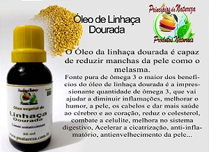 Óleo de Linhaça Dourada 30 ml - kit com 3 frascos