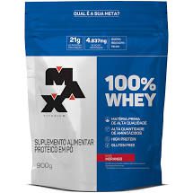 100% WHEY REFIL 900G - MAX TITANIUM