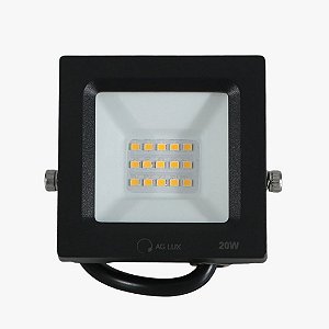 Refletor LED IP65 10w Cor 3000k Luz Amarela 1600lm