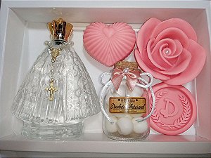 Kit Presente Personalizado: Aromatizador Nossa Senhora com Sabonetes