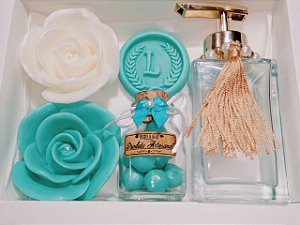 Kit Presente de Aniversário: Sabonete Líquido Luxo com Sabonetes