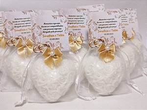 Lembrancinha Bodas de Ouro: Sabonete Coração Provence