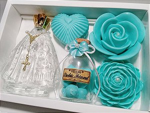 Kit Presente de Aniversário: Aromatizador Nossa Senhora com Sabonetes