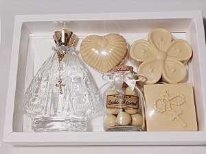 Kit Presente de Aniversário: Aromatizador Nossa Senhora com Sabonetes