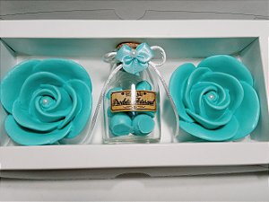 Kit Presente de Aniversário: Pote de Pérolas com Sabonetes Perfumados