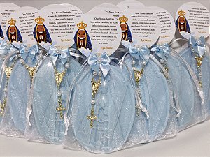 Lembrancinha Personalizada: Sabonete Nossa Senhora com Mini Terço