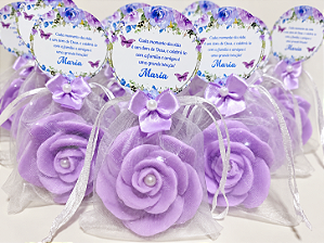 Lembrancinha Personalizada Sabonete Rosa Luxo