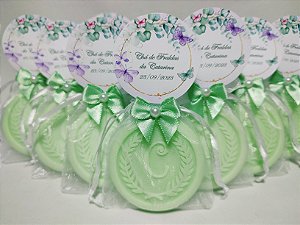 Lembrancinha Chá de Fraldas: Sabonete Letra Inicial do Nome