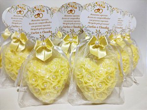 Lembrancinha para Casamento: Sabonete Coração Provence