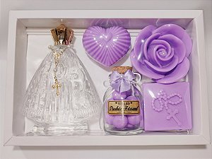 Kit Presente de Aniversário: Aromatizador Nossa Senhora com Sabonetes