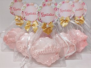 Lembrancinha de Agradecimento: Sabonete Coração Gratidão
