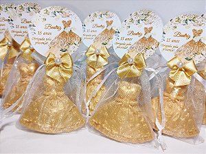 Lembrancinha de Aniversário 15 Anos: Sabonete Vestido de Princesa