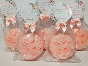 Lembrancinha de Aniversário 80 Anos: Sabonete Provence Rosas