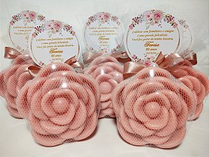 Lembrancinha de Aniversário: Sabonete Rosa do Amor Perfumada