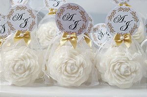 Lembrancinha de Casamento: Sabonete Flor Peônia Perfumada