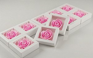 Lembrancinha Rosa Provençal: Sabonete Artesanal na Caixinha