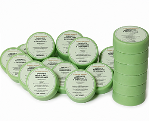 Kit com 25 Sabonetes Artesanais Refrescantes de Mentol
