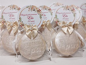 Lembrancinha 50 Anos: Sabonete Desejos de Gratidão P