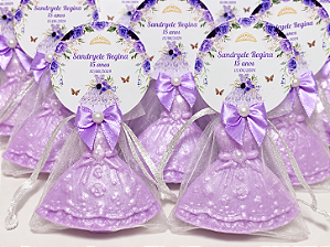 Lembrancinha Personalizada Sabonete Vestido de Princesa