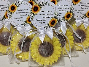 Lembrancinha Personalizada Sabonete Girassol